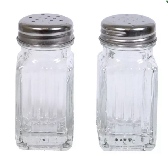 NIB Cooking Concepts Glass Salt & Pepper Shaker Salt Shaker & Pepper Shaker Set - Picture 2 of 4